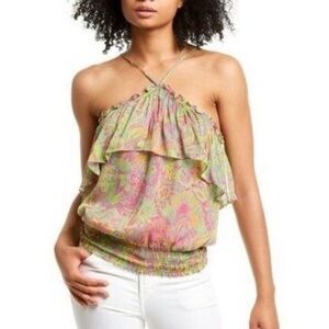Ramy Brook Floral Julietta Top - Size Small